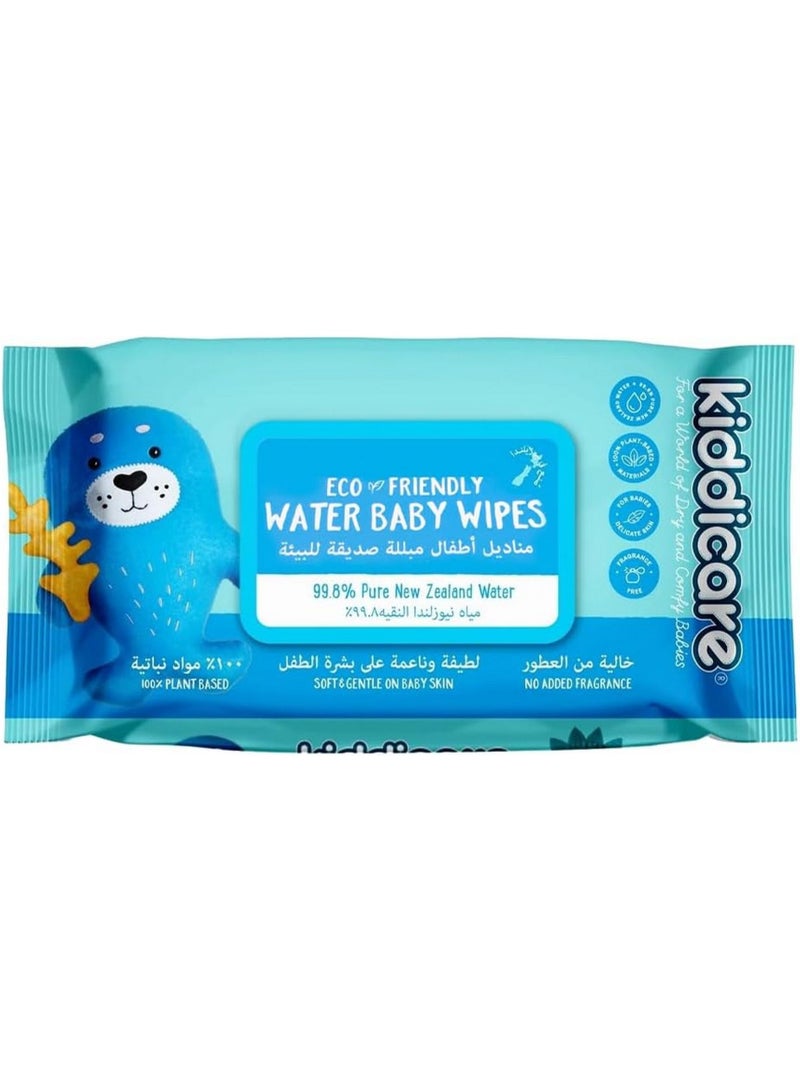 Kiddicare Eco-Friendly Pure Water Baby Wipes 70 Wipes - Image 1